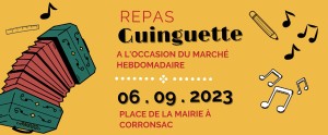 Repas Guinguette le 6 septembre 2023 au marché de Corronsac
